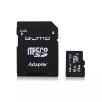 Карта памяти Qumo microSDXC Class 10 UHS Class 1 64GB + SD adapter