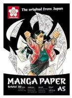 Блокнот для рисования Manga 250г/кв. м 14,8*21см 20л гладкое зерно