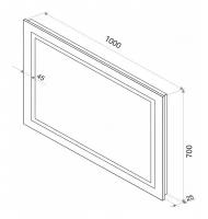 Зеркало "Rimini LED" 1000х700 с подсветкой
