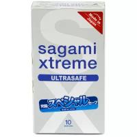 744 Sagami Xtreme Ultrasafe, 10 шт. Презервативы особо прочные. Упаковка по 10 шт