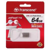 Флеш-накопитель USB3.0 64GB Transcend JetFlash 710 S металл