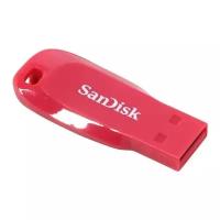 SanDisk Флешка USB 16Gb SanDisk Cruzer Blade SDCZ50C-016G-B35PE розовый