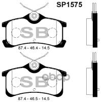 Колодки тормозные задние SP1575 для TOYOTA AVENSIS (1.6-2.0) 1997-03 / COROLLA (1.4-1.9) 2000-2002