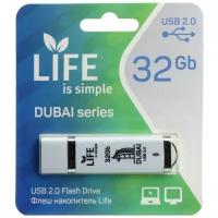 Флешка 32GB USB2 Life Dubai White