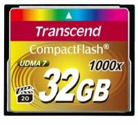 Карта памяти Transcend CompactFlash 32GB 1000x