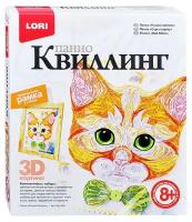 Квиллинг. Панно "Рыжий котенок"