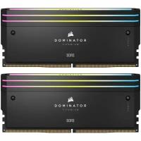 Модуль памяти DIMM 96Gb 2х48Gb DDR5 PC52800 6600MHz Corsair Dominator Titanium RGB Black (CMP96GX5M2B6600C32)