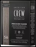 American Crew Precision Blend краска-камуфляж для седых волос, 5/6 пепельный, 120 мл