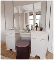 Туалетный стол для макияжа гримерный Венеция 140*74*36 см