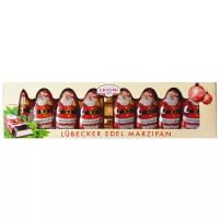 Шоколадные фигурки ERASMI "Дед Мороз" с классической марципановой начинкой, 100г