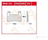 Колодки дисковые TRWMOTO MCB703