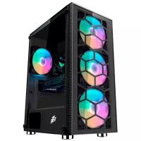 Корпус для компьютера 1STPLAYER FIREBASE X7-G, black