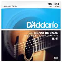 Набор струн D'Addario Regular Light Set EJ11 80/20 Bronze, 1 уп