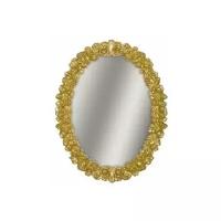 Зеркало интерьерное Tessoro ISABELLA овальное без фацета 740х940 (ШВ) арт. TS-0044-740-G золото. Рекомендовано для ванной комнаты