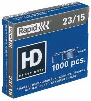 Скобы Rapid HD, 23/15, гальванизированные, 1000 штук