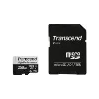 Карта памяти microSD 256GB Transcend TS256GUSD330S microSDXC Class 10, UHS-I U3, V30, A2 [R/W - 100/85 MB/s] с адаптером