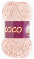 Пряжа хлопковая Vita Cotton Coco (Вита Коко) - 1 моток, 4317 розовая пудра, 100% мерсеризованный хлопок 240м/50г