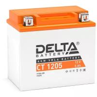 Мото аккумулятор DELTA Battery CT1205 12В / 5А·ч, полярность обратная