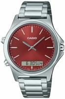 Наручные часы CASIO Collection MTP-VC01D-5E, серебряный, коричневый