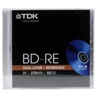 TDK Диск BD-RE TDK 2X 25Gb 1шт в коробочке Jewel t19798