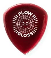 Flow Gloss Медиаторы 12шт, толщина 2мм, Dunlop 550R2.0