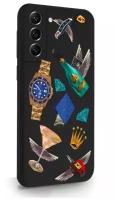 Черный силиконовый чехол MustHaveCase для Samsung Galaxy S21FE Luxury lifestyle для Самсунг Галакси С21ФЕ