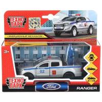 Машина металл FORD ranger,12 см, двери, багажник, инерционная+фигурка 4,5 см