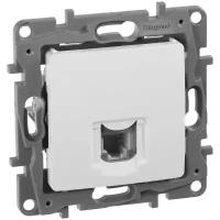 Electrical outlet / Розетка Legrand телефонная RJ11 белая (672240) ETIKA