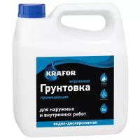 Грунтовка Krafor проникающая для наружных и внутренних работ 10 л. 0.15 л/м²