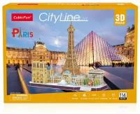 3D пазл Париж CityLine, 114 детали (MC254h)