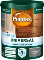 Pinotex Universal 2 в 1 универсальная пропитка для древесины Скандинавский серый 0,9 л