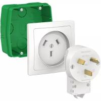 Розетка силовая (CEE) панельная (фланцевая) Schneider Electric BLNSK013231