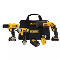 Наборы инструментов DEWALT 12V MAX Drill Combo, 4-Tool (DCK413S2)