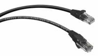 Патч-корд Cabeus U/UTP PC-UTP-RJ45-Cat.6-3m-BK категория 6, 2xRJ45/8p8c, неэкранированный, черный, PVC, 3м