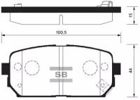 Колодки, SP1197 Sangsin Brake SP-1197