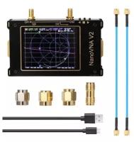 Портативный Сетевой Векторный Анализатор цепей и антенн W&S VNA V2 50кГц - 3ГГц Vector Network Analyzer S11 S21 с сенсорным экраном 3.2 дюйма и акб