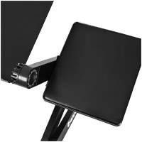 Стол для ноутбука регулируемый Buro BU-804, металл, черный