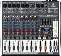 BEHRINGER X1222USB микшер, 4 моновхода с компрессорами