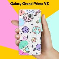 Силиконовый чехол на Samsung Galaxy Grand Prime VE Узор из планет / для Самсунг Галакси Гранд Прайм ВЕ Дуос