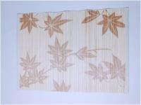 Салфетка сервировочная с рисунком из бамбука "Листья" 25*35 см
