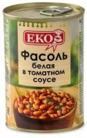 Фасоль Еко белая в томатном соусе, 400 г, 5 шт