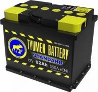 Аккумулятор Tyumen Battery Standard 62 А. ч обр. пол. 580A (242x175x190)