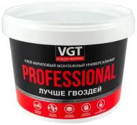 Клей VGT PROFESSIONAL ремонтно-монтажный универсальный, белый, 3 кг