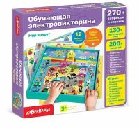 Настольная игра Азбукварик Обучающая электровикторина Мир вокруг 4630027293091