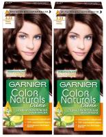 GARNIER Краска для волос Color Naturals 3.23 Темный шоколад, набор 2шт