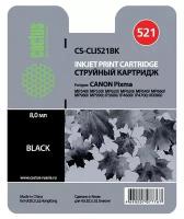 Картридж Cactus CS-CLI521BK, для Canon, 8,2 мл, черный