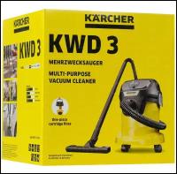 Бытовой строительный пылесос для дома Karcher WD3 V-15/4/20