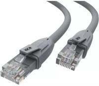 GCR Патч-корд прямой 1.5m UTP кат.6, серый, 24 AWG, ethernet high speed, RJ45, T568B, GCR-52418 Greenconnect RJ45(m) - RJ45(m) Cat. 6 UTP 1.5м серый (GCR-52418)