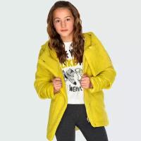 Пальто Mayoral для девочек, размер 140 (10 лет), цвет желтый