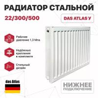 Радиатор стальной 22/300/500 (нижнее подключение) das Atlas У